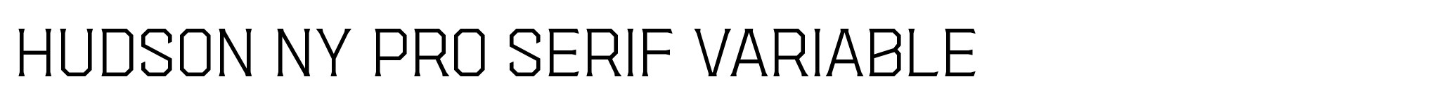 Hudson NY Pro Serif Variable image